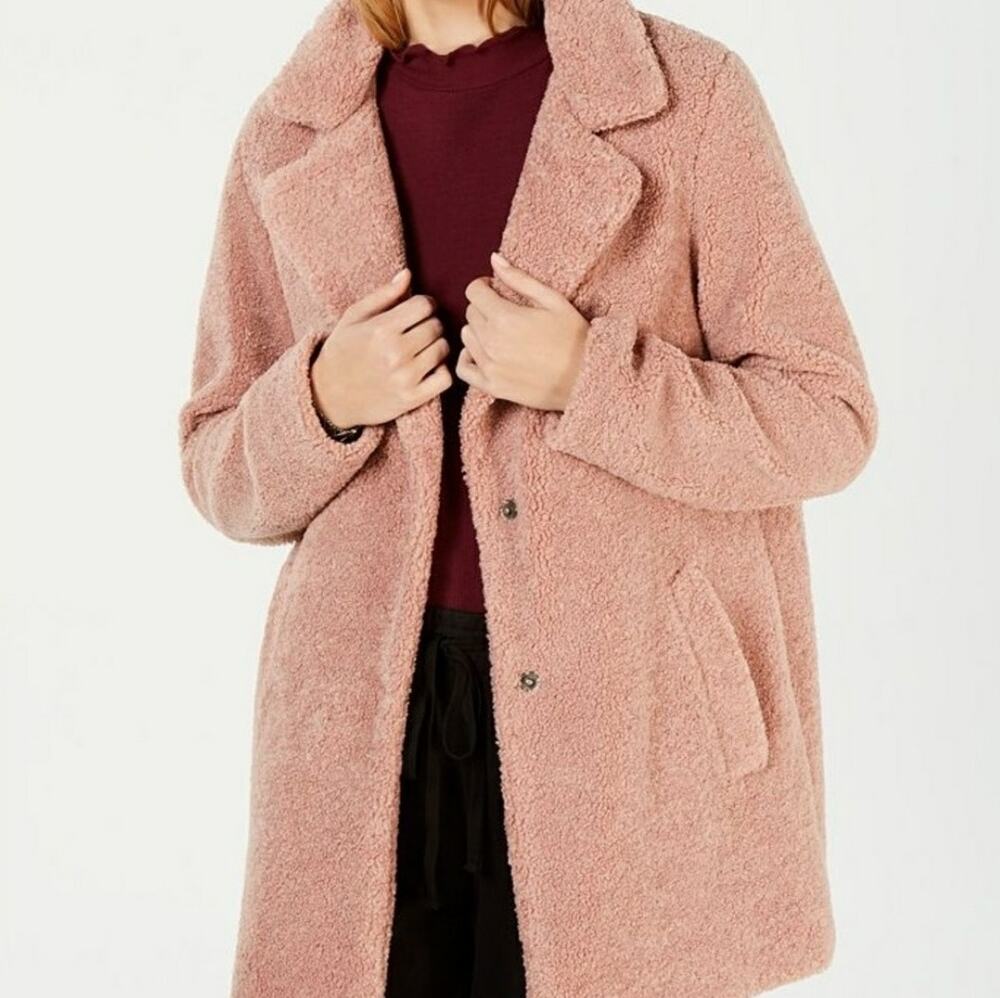 Lucky Brand Dusty Pink Teddy Jacket Size S Small